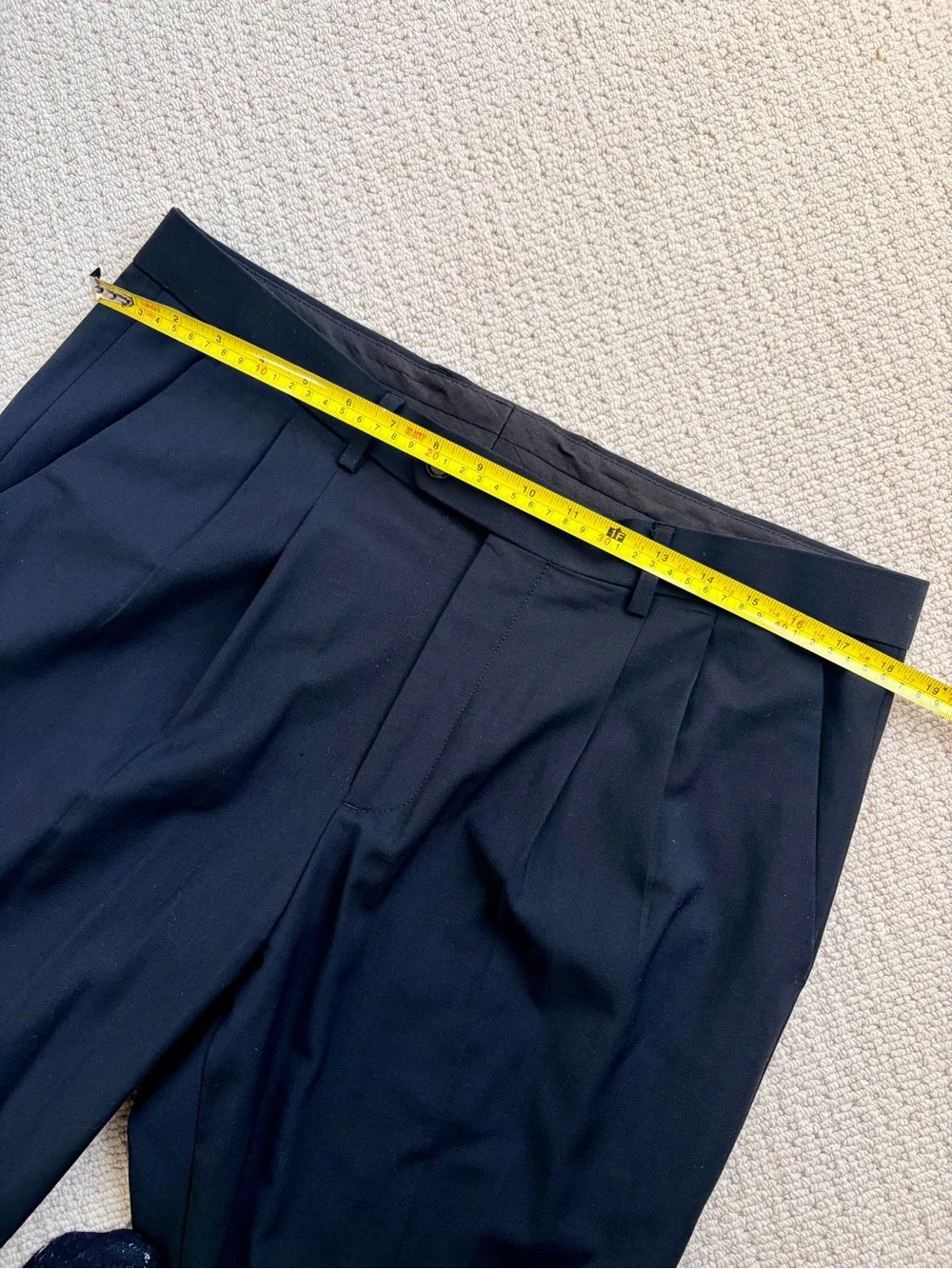 Express Men's Black Pleated Dress Pants 34W